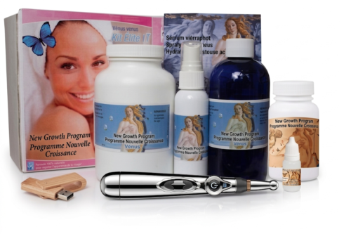 en nouvelle croissance propre sur fond blanc